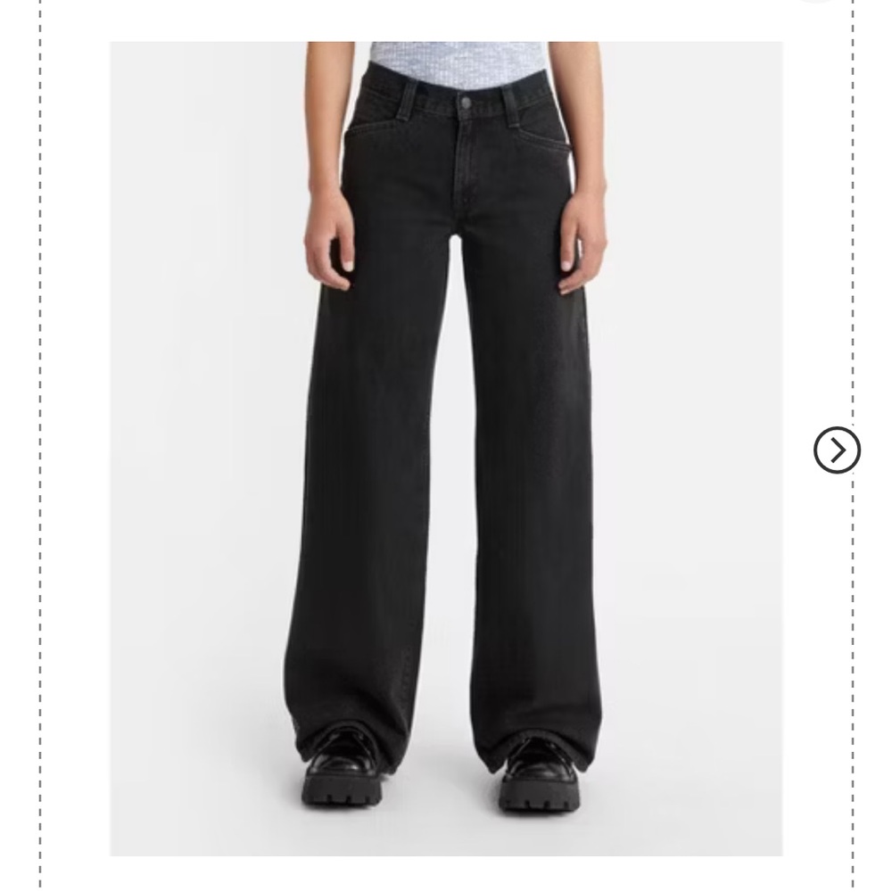 Levi’s 94 baggy wide leg jeans in Overexposure black